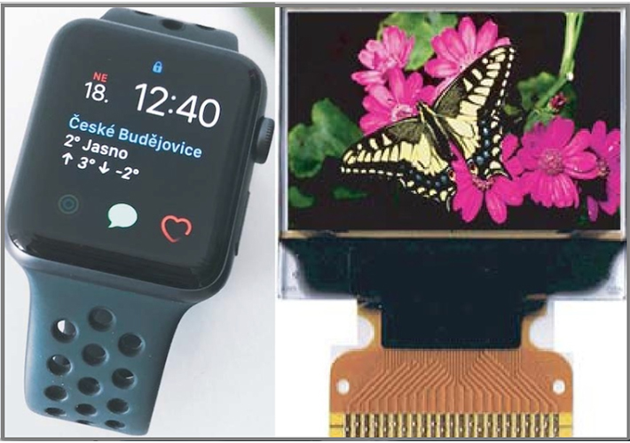 foto noticia Módulo OLED de 96 x 64 puntos para relojes inteligentes y otros muchos wearables.